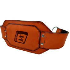 Пояс для обтяжень EasyFit (шкіра) до 250 кг коричневий, код: EF-DBC-250-BR-EF