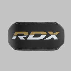 Пояс для важкої атлетики шкіряний RDX 6 L Black Gold, код: WBS-6RB-L