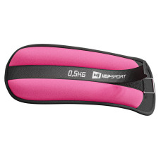 Обважнювачі для ніг та рук Hop-Sport HS-S001WB 2х0,5кг рожеві, код: 5902308226371