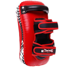 Пади для тайського боксу Тай-педи Twins 18x38x5см, червоний, 1 шт, код: KPL12-M_R-S52