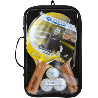 Набір для пінг-понгу Donic Persson 500 cork 2-Player Set (2ракетки+чохол+3м'яча), код: 4000885884906