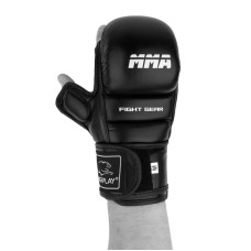 Рукавички для MMA PowerPlay чорні L, код: PP_3026_L_Black