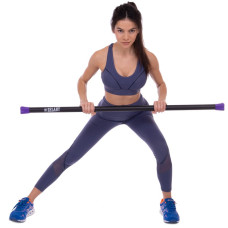 Бодібар Zelart Body Bar 6кг, черный-фиолетовый, код: FI-1251-6-S52