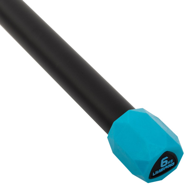 Бодібар Body Bar LiveUp 6кг, чорний-синій, код: LP8145-6
