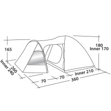 Намет EasyCamp Blazar 400 Rustic Green, код: 928897-SVA