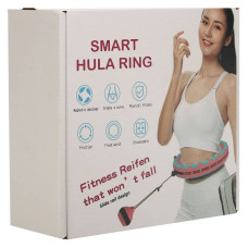 Обруч розумний масажний не розбірний Zelart Smart Weighted Hulа бірюзовий-рожевий, код: FI-9659-S52