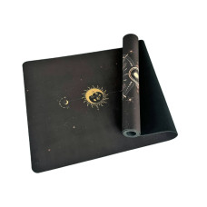 Килимок для йоги EasyFit BlackMoon (замша-каучук) 1830х610х3 мм, чорний, код: EF-1926-2-EF
