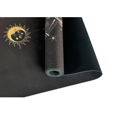 Килимок для йоги EasyFit BlackMoon (замша-каучук) 1830х610х3 мм, чорний, код: EF-1926-2-EF