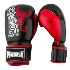 Боксерські рукавиці PowerPlay чорні карбон 12 унцій, код: PP_3007_12oz_Black