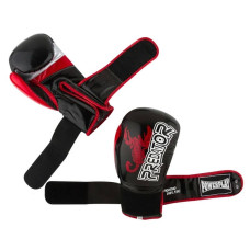 Боксерські рукавиці PowerPlay чорні карбон 12 унцій, код: PP_3007_12oz_Black