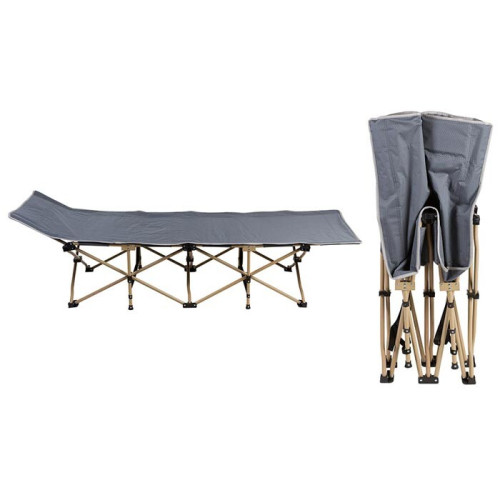 Розкладачка Camping 187х66х37см, сірий, код: HX-8001-1G