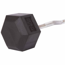 Штанга фіксована вигнута BioGym 10-50 кг, код: TA-6231-50