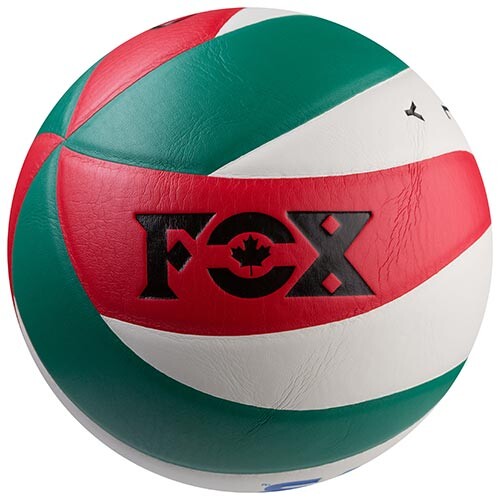 М'яч волейбольний Fox №5, білий-червоний-зелений, код: SD-V8000SM-WS