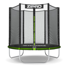 Садовий батут Zipro Jump Pro із зовнішньою сіткою 6FT 183 см, зелений-чорний, код: M-12578744-IN