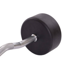 Штанга фіксована вигнута обрезиненная Zelart Rubber Coated Barbell 40 кг, код: TA-2687-40-S52