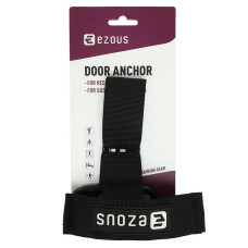Дверний фіксатор Якір для еспандерів з карабіном Ezous Door Strap, чорний, код: G-04