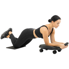 Платформа для преса з подушкою для ніг Abdominal wheel LiveUp 600х525х220мм, чорний, код: LP8346