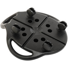 Платформа для преса з подушкою для ніг Abdominal wheel LiveUp 600х525х220мм, чорний, код: LP8346