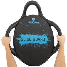 Платформа для преса з подушкою для ніг Abdominal wheel LiveUp 600х525х220мм, чорний, код: LP8346
