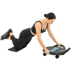 Платформа для преса з подушкою для ніг Abdominal wheel LiveUp 600х525х220мм, чорний, код: LP8346