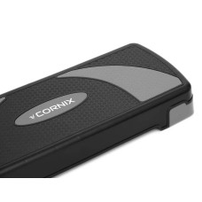 Степ-платформа 3-ступенева Cornix 780х290х100-200 мм, чорний-сірий, код: XR-0184
