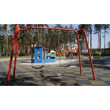 Гойдалка подвійна на ланцюгах InterAtletika 3101х985х1992 мм, код: TE407-SM