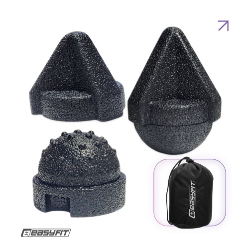 Набір масажерів для МФР EasyFit TriggerSet (4 шт.), код: EF-2069s-BK