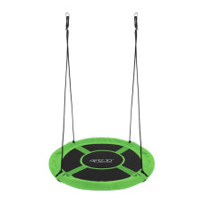 Гойдалка-гніздо кругла 4FIZJO L 100 см Black/Green, код: P-5907739314512
