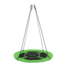 Гойдалка-гніздо кругла 4FIZJO L 100 см Black/Green, код: P-5907739314512
