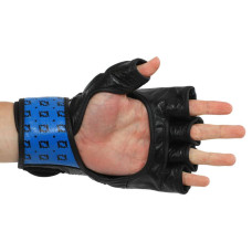 Рукавички для змішаних єдиноборств MMA Fairtex L, синій, код: BO-0582_LBL