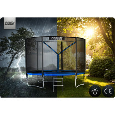 Батут Neo-Sport NS-06Z221 з зовнішньою сіткою 6 футів 183 см, чорно-синій, код: DM-NS-06Z221-IN