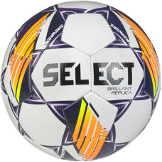 М"яч футбольний (дитячий) Select Brillant Replica v24 №5, білий-фіолетовий, код: 5703543350520