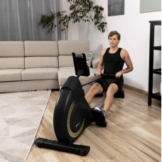 Гребний тренажер Hop-Sport HS-095R Spike золотий, код: 5902308236820