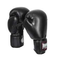 Боксерські рукавиці PowerPlay чорні 12 унцій, код: PP_3004_12oz_Black