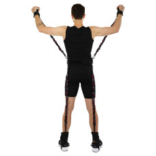 Тренувальна система для швидкісних та силових тренувань Ezous Boxing Resistance Bands чорний, код: Q-02-S52