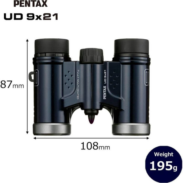 Бінокль Pentax UD 9x21 Navy (61812), код: 930261-SVA