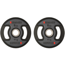 Олімпійські диски професійні Hammer PU Weight Discs 2х5 кг, код: 17042-S25