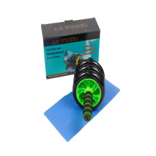 Ролик для преса EasyFit з килимком (3 колеса), зелений, код: MS 0873-G-EF