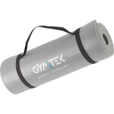 Килимок (мат) для фітнесу та йоги Gymtek NBR 1,5см сірий, код: 5907766660989