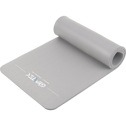 Килимок (мат) для фітнесу та йоги Gymtek NBR 1,5см сірий, код: 5907766660989