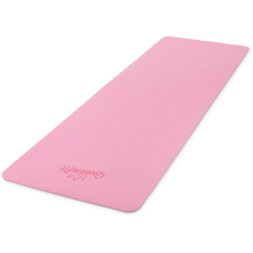 Килимок (мат) для фітнесу та йоги Queenfit Premium TPE 0,5см рожевий, код: 5907766664086