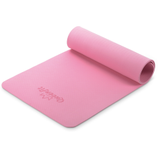 Килимок (мат) для фітнесу та йоги Queenfit Premium TPE 0,5см рожевий, код: 5907766664086