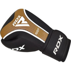 Боксерські рукавиці RDX Aura Plus T-17 10 унцій, чорний-золотий, код: BGR-T17BGL-10OZ+