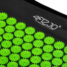 Килимок акупунктурний з валиком 4Fizjo Classic Mat Аплікатор Кузнєцова 680х420х20 мм, Black/Green, код: P-5907222931745