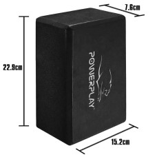 Блок для йоги PowerPlay Yoga Brick EVA чорний, код: PP_4006_Black