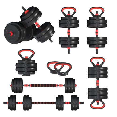 Гантелі з функцією штанги 6в1 Fit-On 53кг, код: 2030-0053
