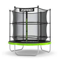Садовий батут Zipro Jump Pro з внутрішньою сіткою 6FT 183 см, зелений-чорний, код: M-12578743-IN