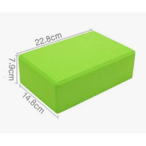 Блок для йоги Generation Fitness FF22E1 green (зелений), код: 523491-AX