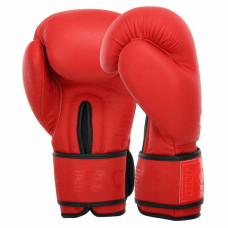 Боксерські рукавиці шкіряні Hard Touch 12 унцій, червоний, код: BO-4230_12R