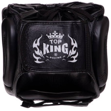 Шолом боксерський з бампером шкіряним Top King Pro Training S чорний, код: TKHGPT-CC_SBK-S52
